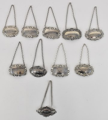 Lot 1290 - Ten modern late 20th century hallmarked silver...