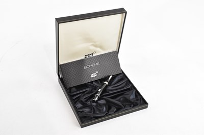 Lot 1902 - MONTBLANC; a Boheme Noir fountain pen, with...