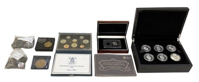 Lot 1620 - THE ROYAL MINT; a cased set of six 100th...