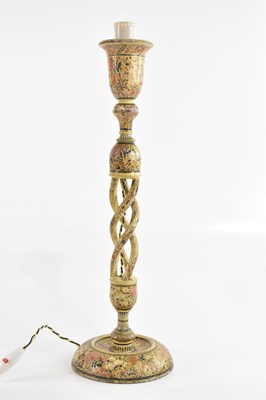 Lot 2646 - A 'Kashmir' pattern table lamp, height 53cm.