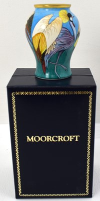 Lot 549 - MOORCROFT ENAMELS LTD; a small 'Turu' pattern...