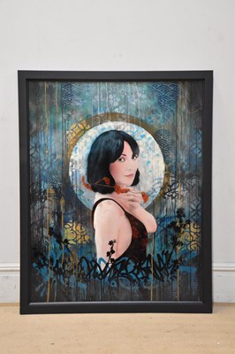 Lot 3043 - TROIKA; oil on board, 'Floral Touch', signed...