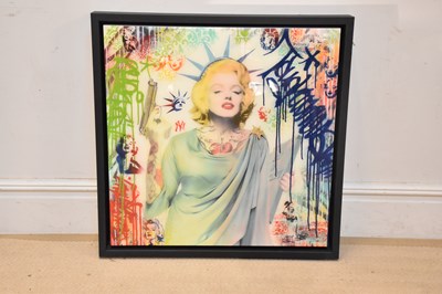 Lot 3007 - SRINJOY; mixed media, 'Statue of Marilyn',...