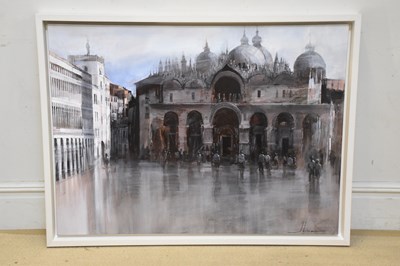 Lot 3040 - BLAI TOMAS IBANEZ; oil on canvas, 'Basilica di...