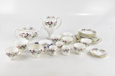 Lot 2817 - WEDGWOOD; a 'Hathaway Rose' pattern part tea...