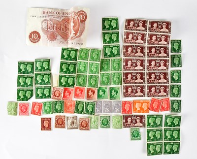 Lot 574 - A collection of UK postage stamps, mainly...