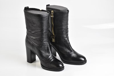 Lot 2093 - JIMMY CHOO; a pair of hardly worn black...