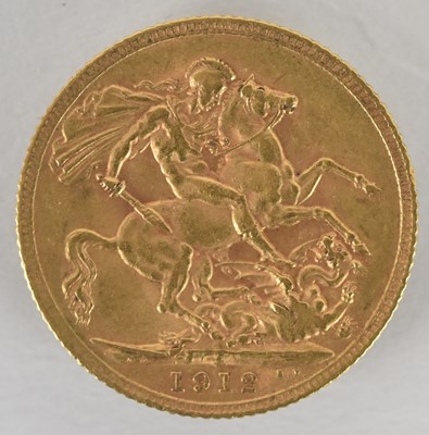 Lot 1577 - A George V 1912 full sovereign.