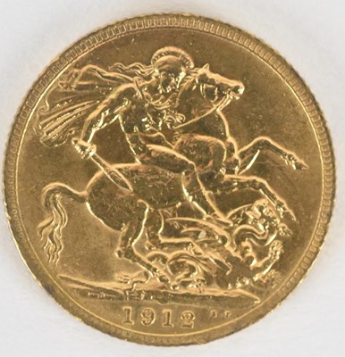 Lot 1572 - A George V 1912 full sovereign.