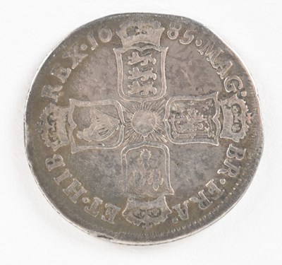 Lot 1618A - A James II 1685 silver shilling.