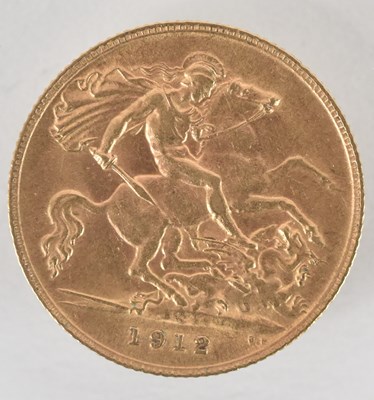Lot 1597 - A George V 1912 half sovereign.