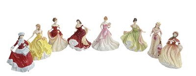 Lot 529 - ROYAL DOULTON; a set of eight 'Pretty Ladies'...
