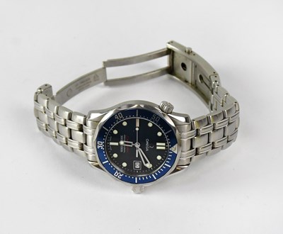 Lot 993 - OMEGA; a stainless steel Seamaster...