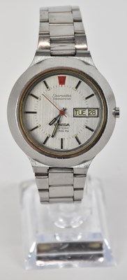 Lot 1669 - OMEGA; a gentleman's vintage stainless steel...