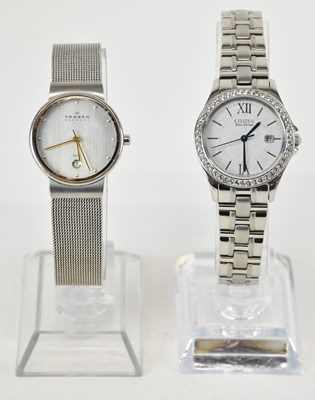 Lot 1703 - Two lady's dress watches including a Danish...