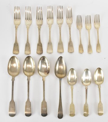 Lot 1250 - T COX SAVORY; a set of six George IV...