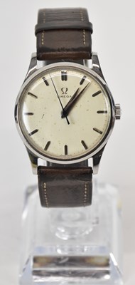Lot 1670 - OMEGA; a gentleman's vintage stainless steel...