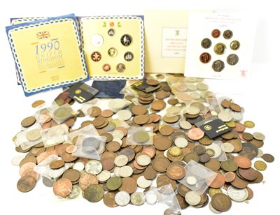 Lot 1634 - A collection of various mixed coins, mostly UK,...