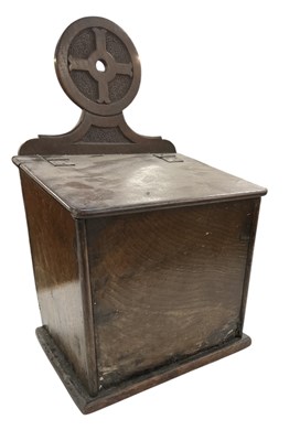 Lot 388 - A late 18th/early 19th century carved oak wall...