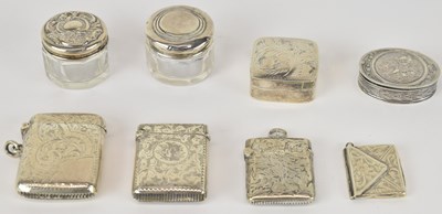 Lot 1302 - An Edward VII hallmarked silver vesta case,...