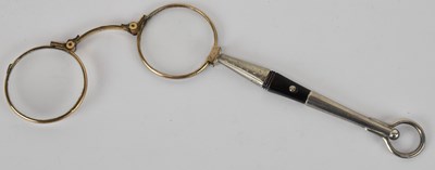 Lot 1345 - A pair of late 19th/early 20th century gold...