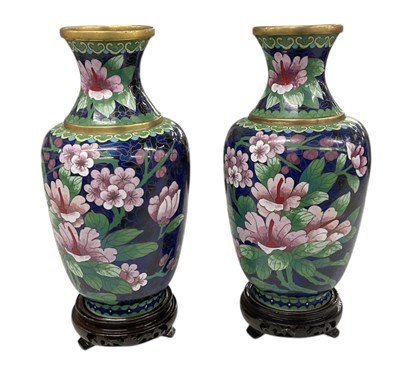 Lot 1211 - A pair of modern Chinese gilt metal...