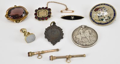 Lot 1512 - A group of various items comprising a 19th...