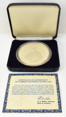 Lot 1611 - THE ROYAL MINT; a 1979 Jamaica twenty five...