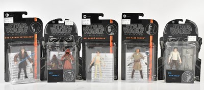 Lot 22 - STAR WARS; five Hasbro Star Wars Black Series...