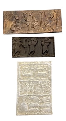 Lot 1088 - MWABA-J; an African copper rectangular wall...