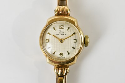 Lot 1876 - RECORD; a lady's vintage 9ct yellow gold...