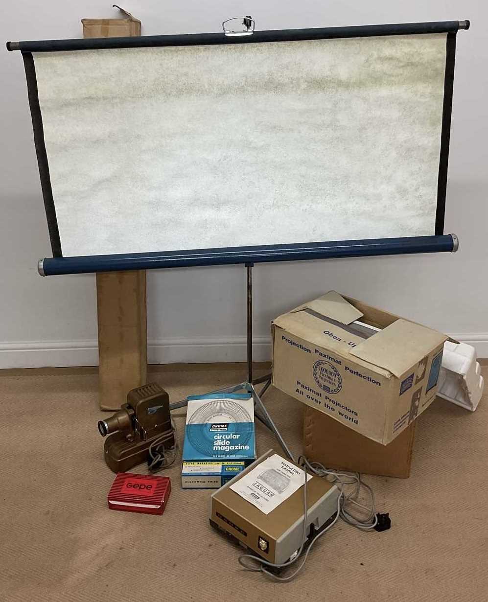 Lot 34 - Two vintage Gnome projectors together with a...