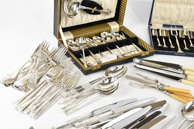 Lot 1 - A collection of assorted silver plate...