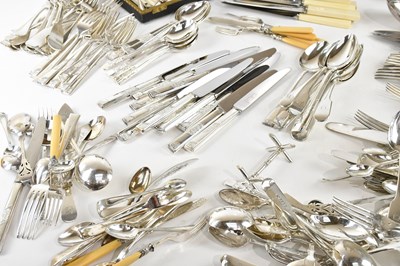 Lot 1 - A collection of assorted silver plate...