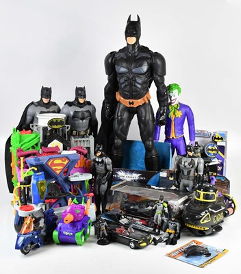 Lot 43 - BATMAN; a collection of figures, play sets,...