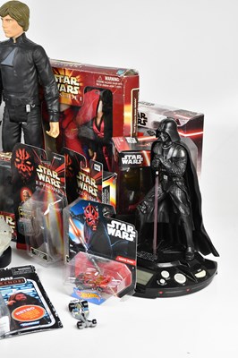 Lot 6 - STAR WARS; a collection of figures, literature,...