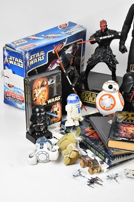Lot 6 - STAR WARS; a collection of figures, literature,...