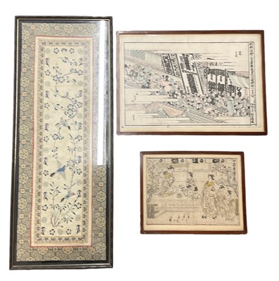 Lot 1146 - UNATTRIBUTED; a Japanese woodblock print,...