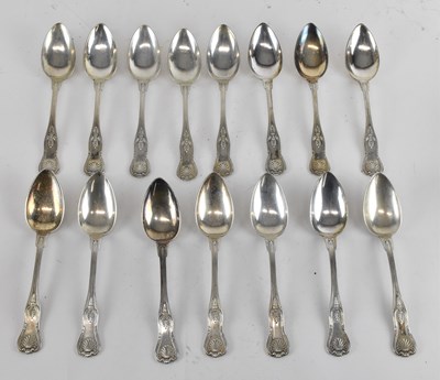 Lot 1248 - A set of fifteen 800 grade silver tablespoons,...