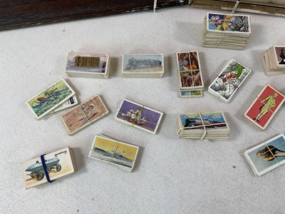 Lot 41 - A group of cigarette and tea cards, loose and...