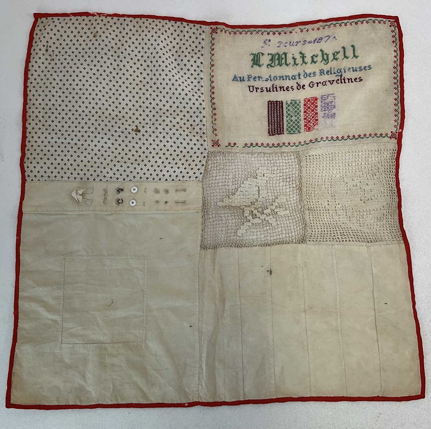 Lot 91 - A late 19th century sampler inscribed 'C....
