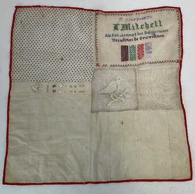 Lot 91 - A late 19th century sampler inscribed 'C....