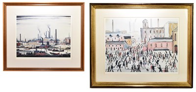 Lot 1377 - LAURENCE STEPHEN LOWRY RBA RA (1887-1976); a limited edition print, A Riverbank