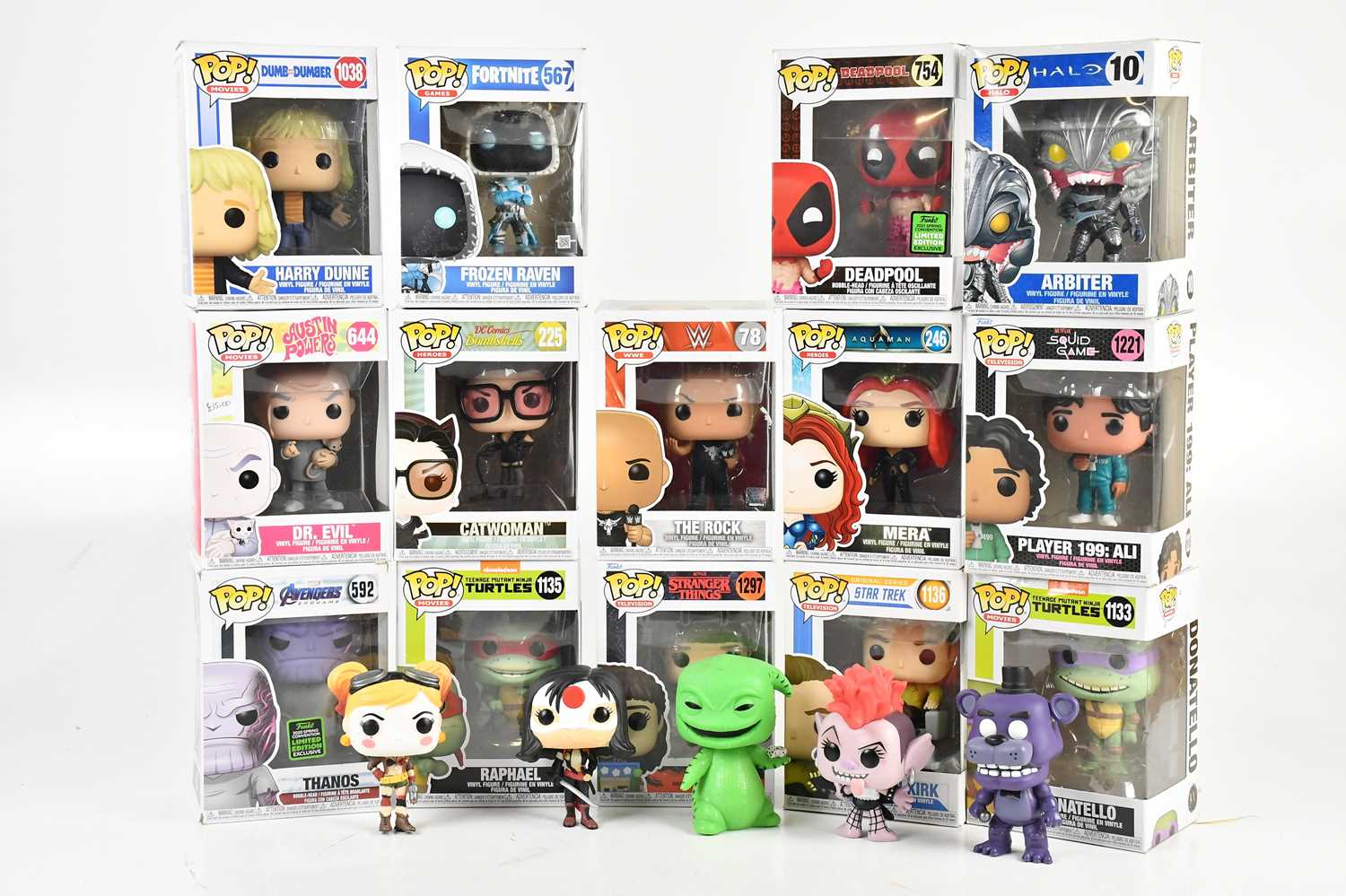 Lot 34 - FUNKO-POP!; fourteen boxed Funko-Pop Vinyl...