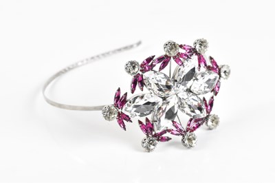 Lot 1935 - LOUIS MARIETTE; a pink and clear crystal...