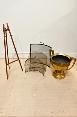 Lot 2629 - An early 20th century brass twin handled...