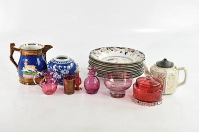 Lot 2839 - A collection of Victorian and later glassware...