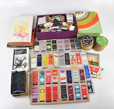 Lot 2564 - An extensive collection of matchbooks, beer...