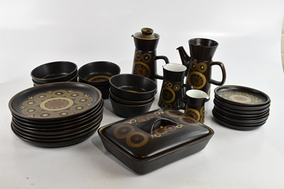 Lot 2818 - DENBY; an 'Arabesque' pattern part tea and...