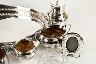 Lot 23 - A collection of assorted silver plate...